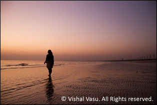Sunset at Mandavi Beach